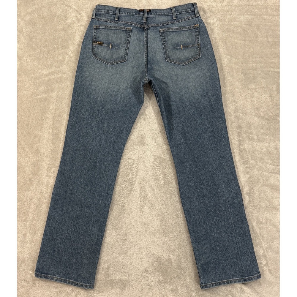 Ariat Jeans‎ Mens 36x36 Rebar M4 DuraStretch Boot Relaxed Low Rise Work Stretch - Picture 2 of 16
